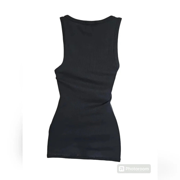 Ralph Lauren Blue Label Medium 100% Pima Cotton Stretch Ribbed Classic Tank Top - Picture 3 of 6